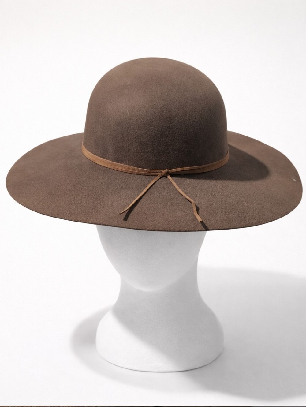 Nine West Women's 100% Wool Felt Floppy Hat Pecan Brown one size